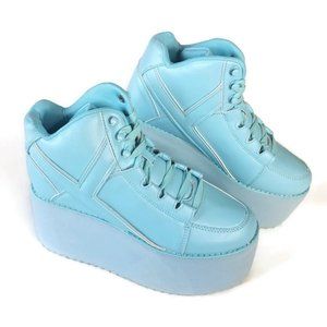 YRU Qozmo Hi-Blue Platform Sneakers | Women's | Size 10